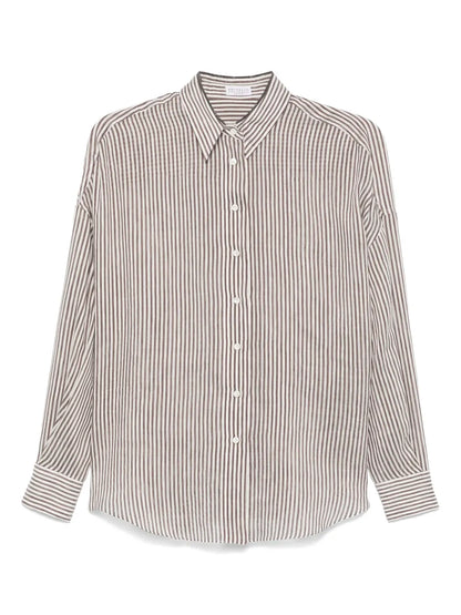 Striped Organza Shirt
