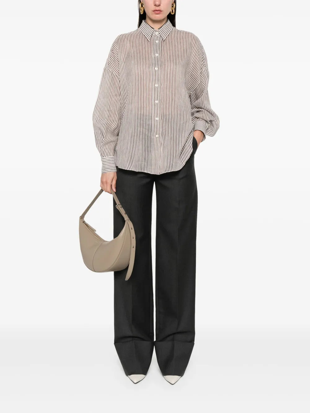 Striped Organza Shirt