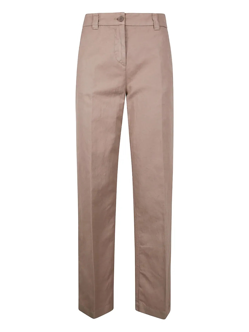 Cotton Straight-Leg Trousers
