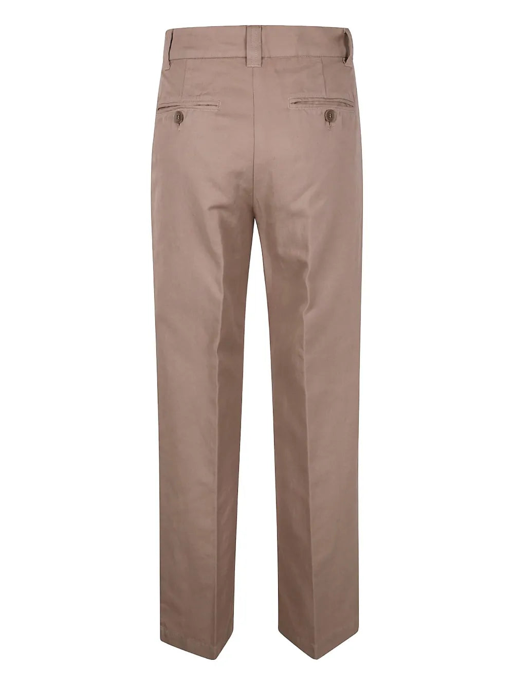 Cotton Straight-Leg Trousers