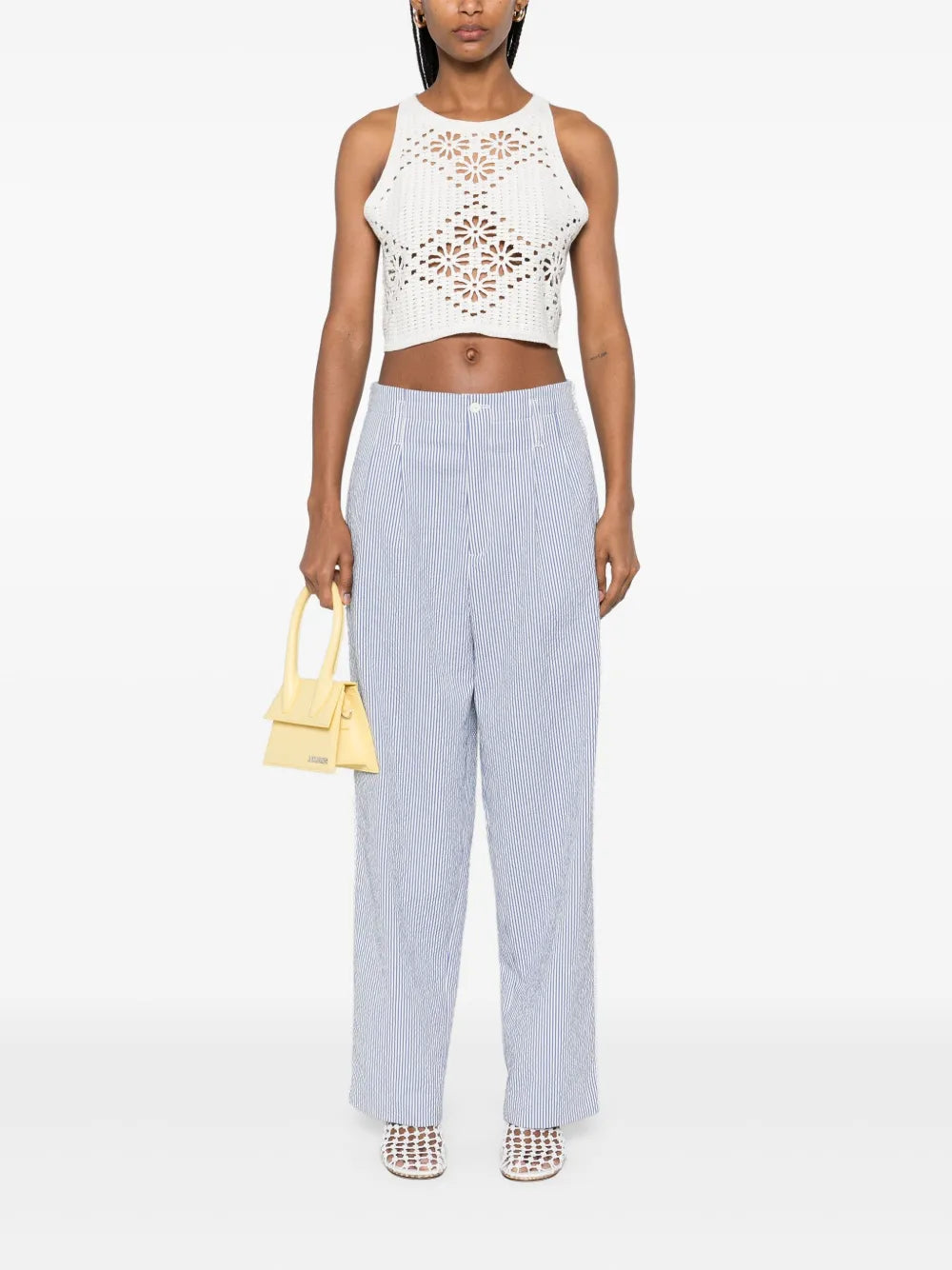 Crochet-Knit Crop Top