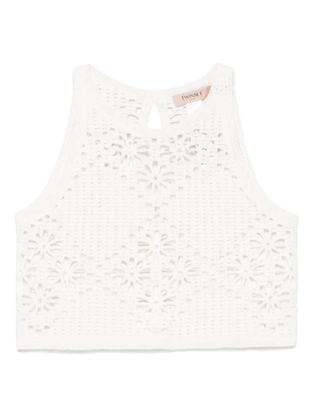 Crochet-Knit Crop Top