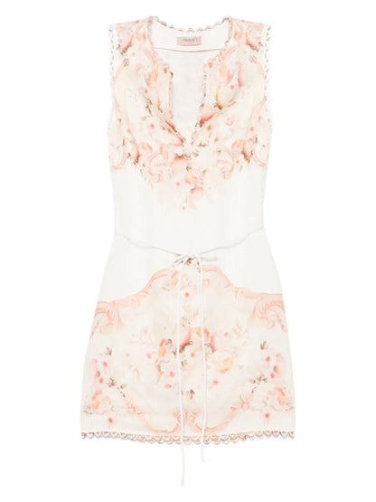 Floral-Printed Mini Dress