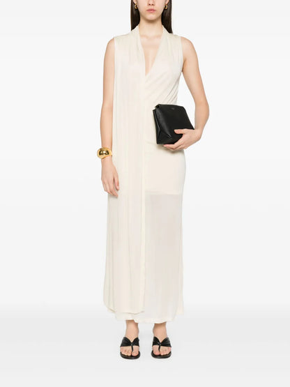 Overlapped Scarf Dress