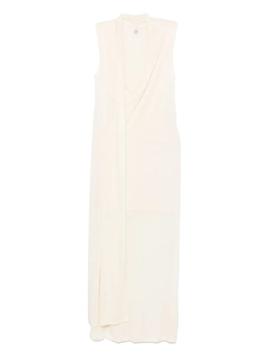 Overlapped Scarf Dress
