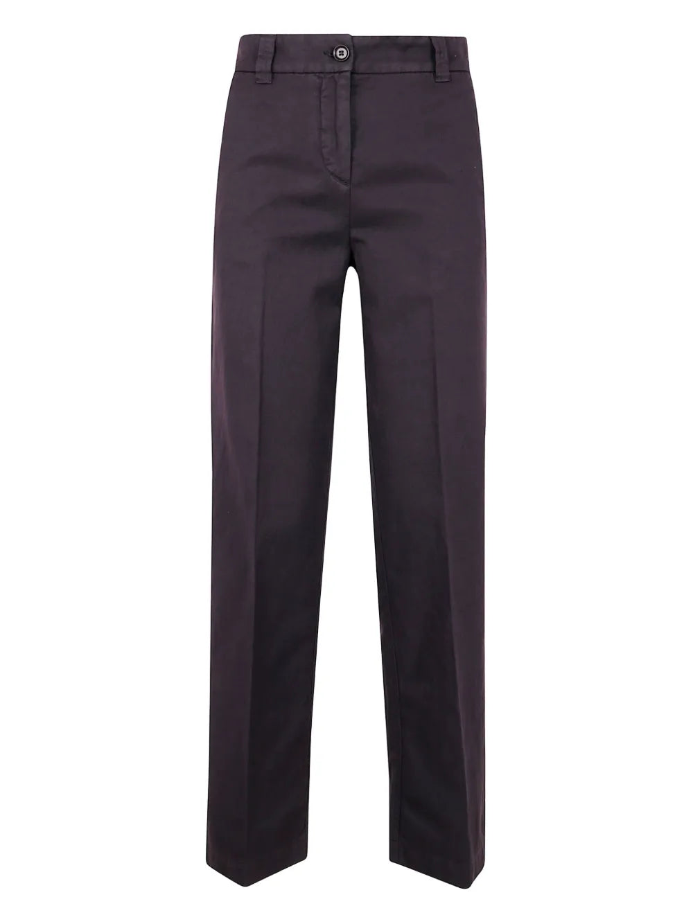 Cotton Straight-Leg Trousers