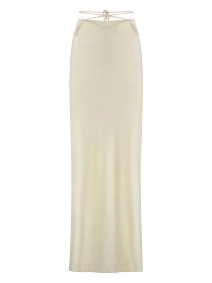 Satin Midi Skirt