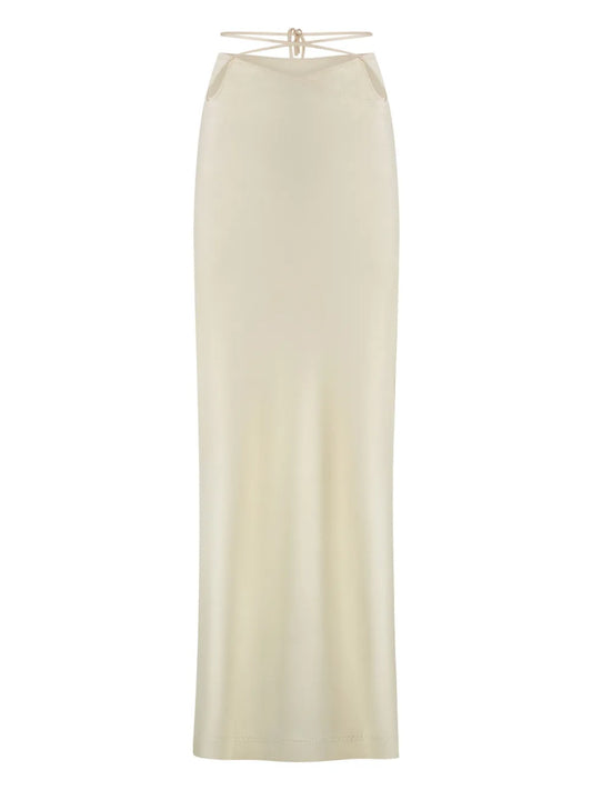 Satin Midi Skirt