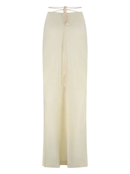 Satin Midi Skirt