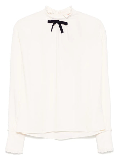 Ruffle-Collar Blouse