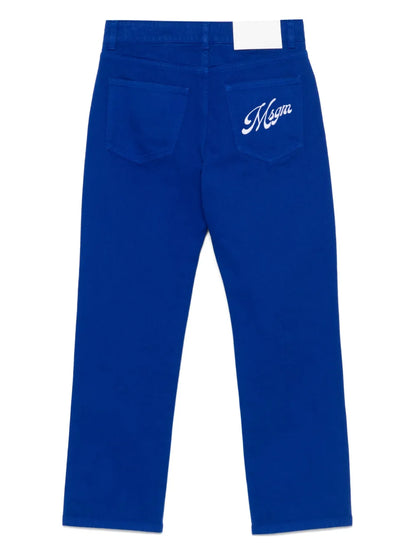 Logo-Embroidered Jeans