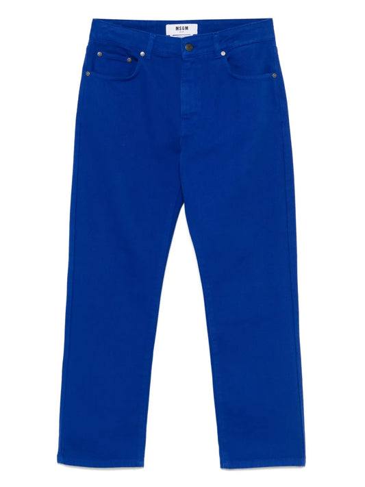 Logo-Embroidered Jeans