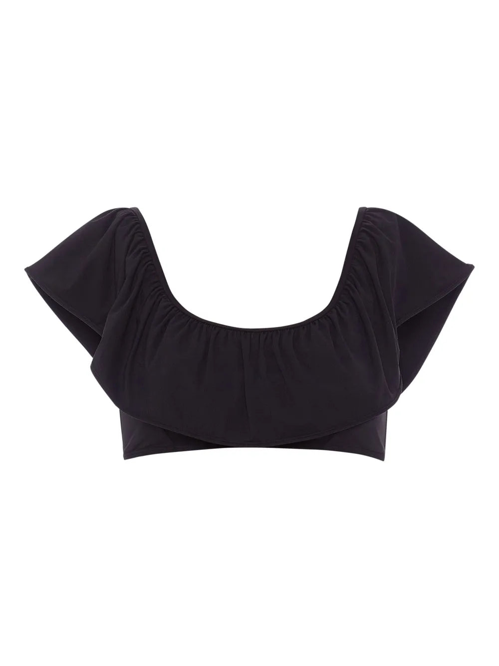 Emily Ruffle-Detail Swim Top