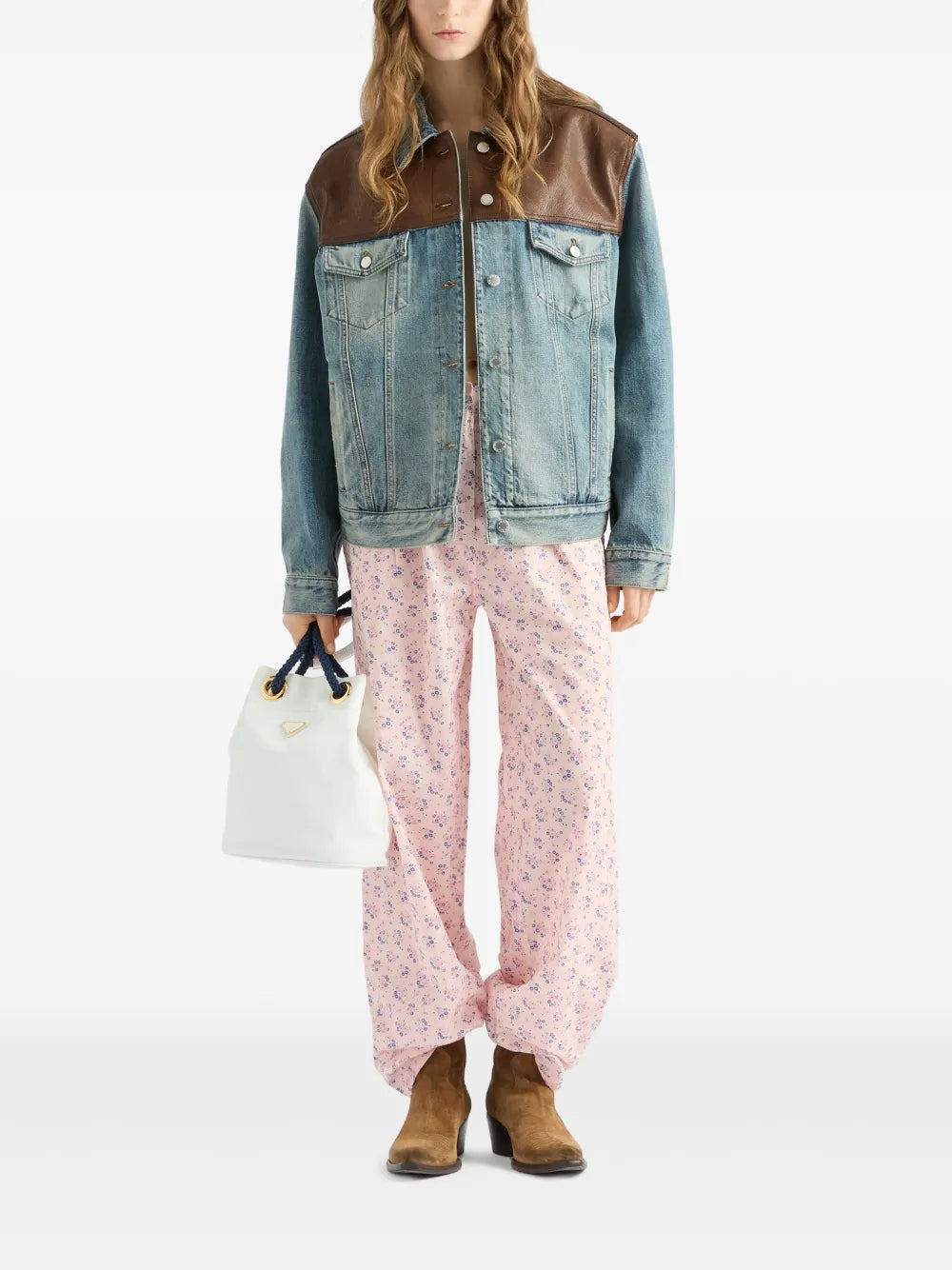 Floral-Print Pants