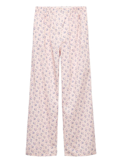 Floral-Print Pants