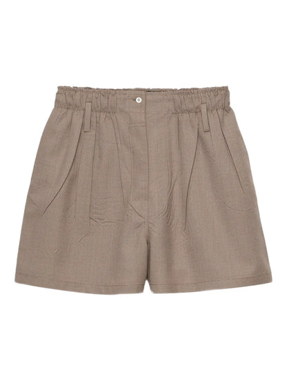 Mouliné Wool Shorts