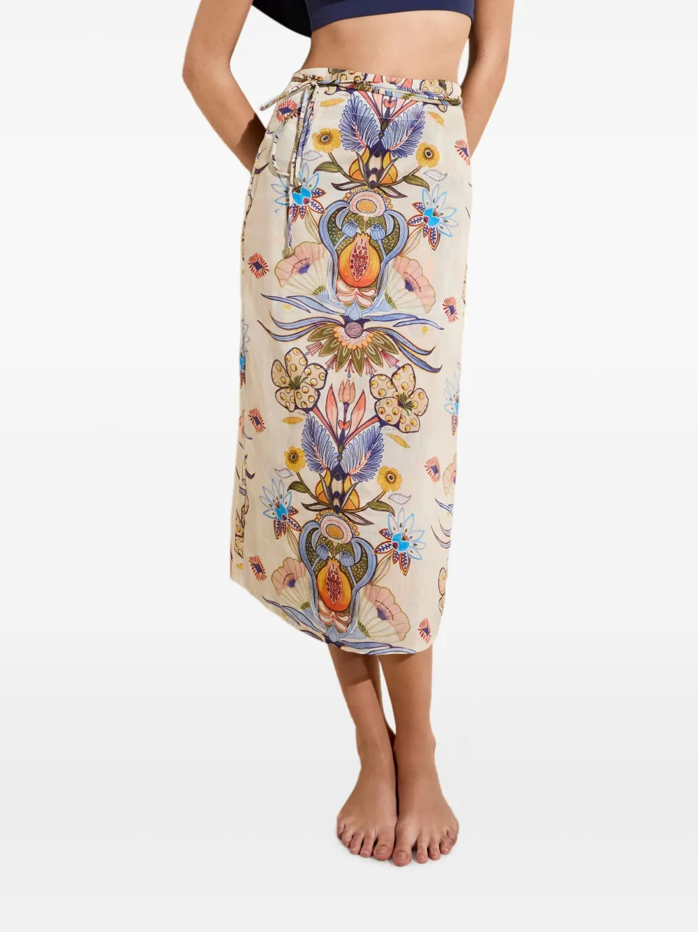 Sunnie Floral-Printed Wrap Skirt