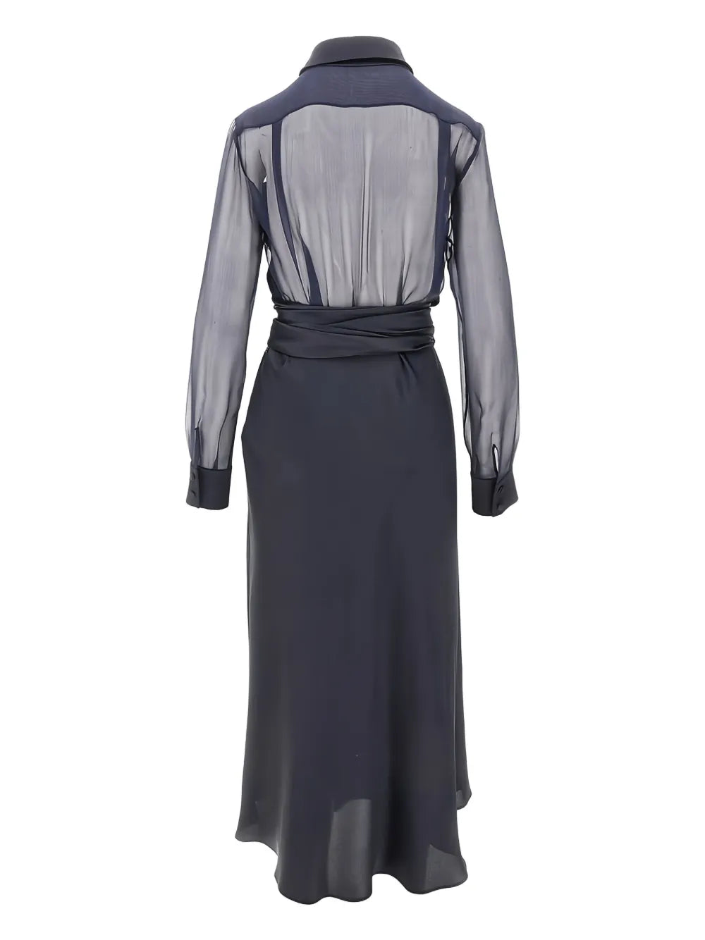 Wrap-Detail Shirtdress
