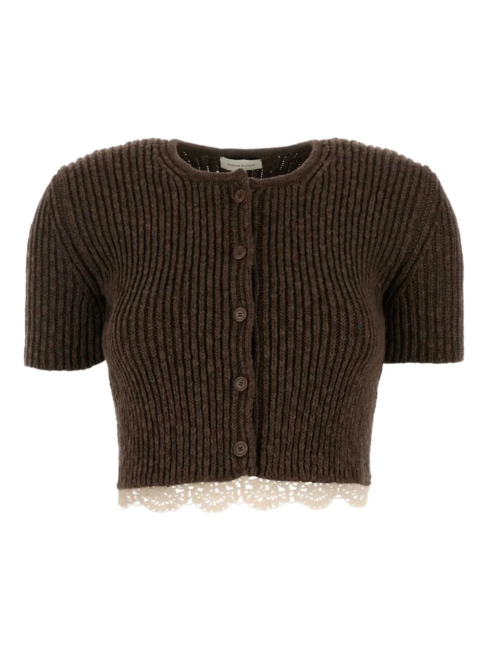 Ribbed Button-Up Top