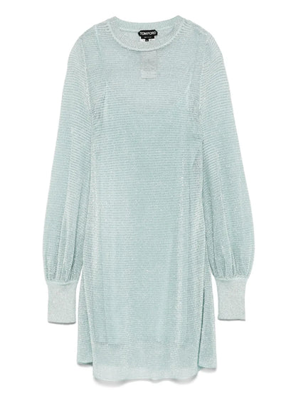 Lurex-Detailed Mini Dress