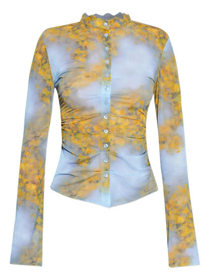 Floral-Print Shirt