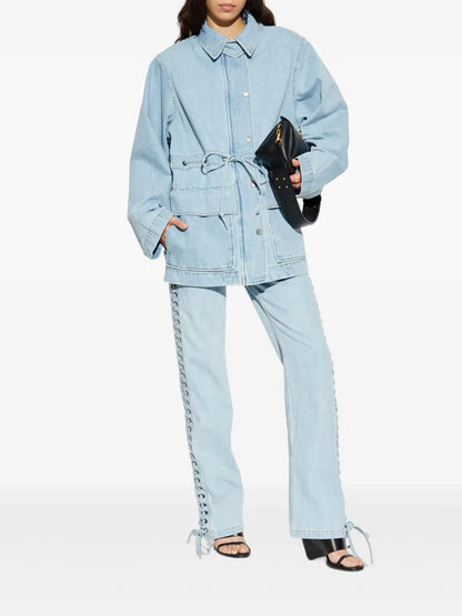 Belted Denim Jacket