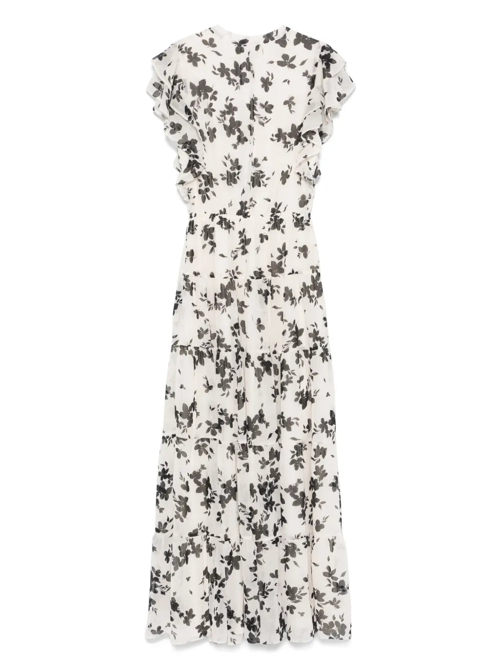 Floral-Print Georgette Maxi Dress