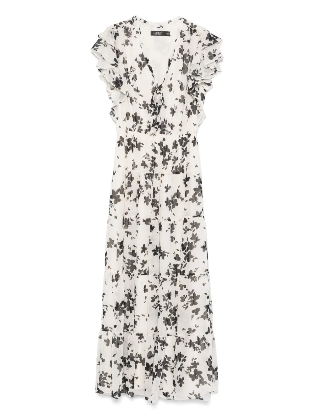 Floral-Print Georgette Maxi Dress