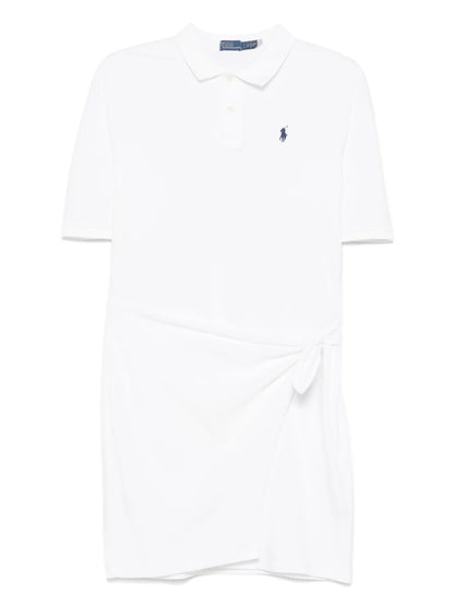 Draped-Panel Mini Dress