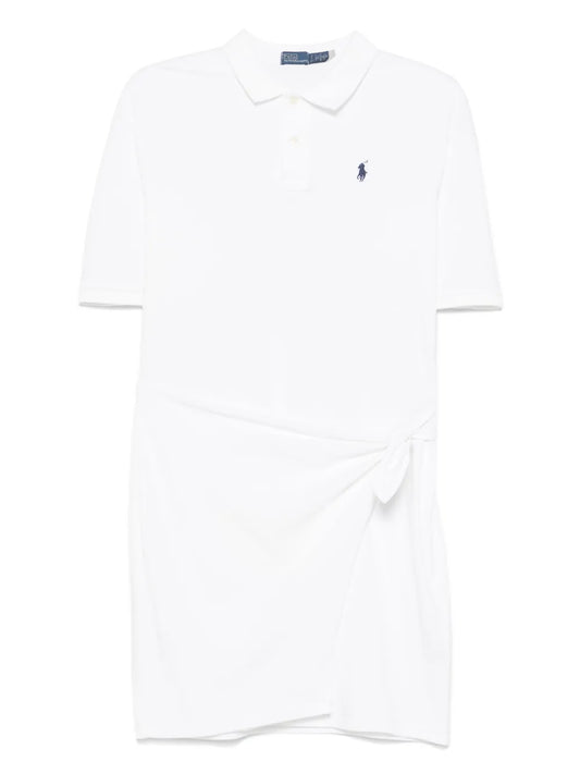 Draped-Panel Mini Dress