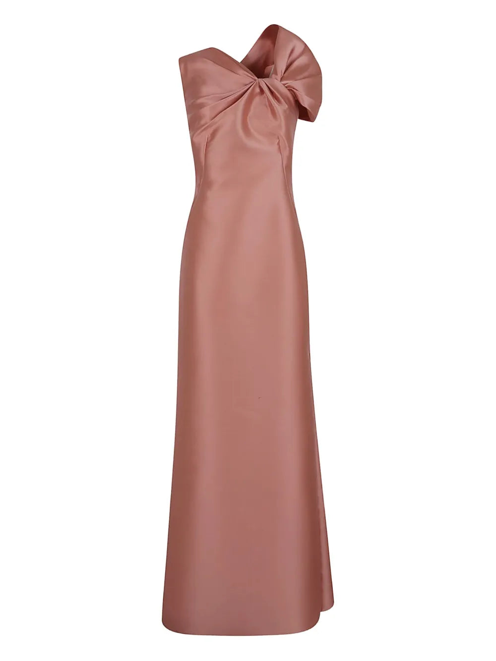 Asymmetric-Shoulder Gown