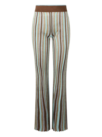 Striped Flared Trousers