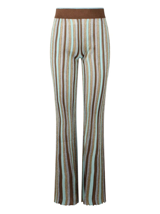 Striped Flared Trousers