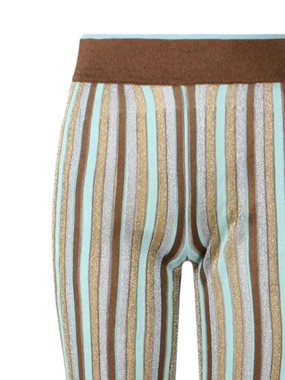 Striped Flared Trousers