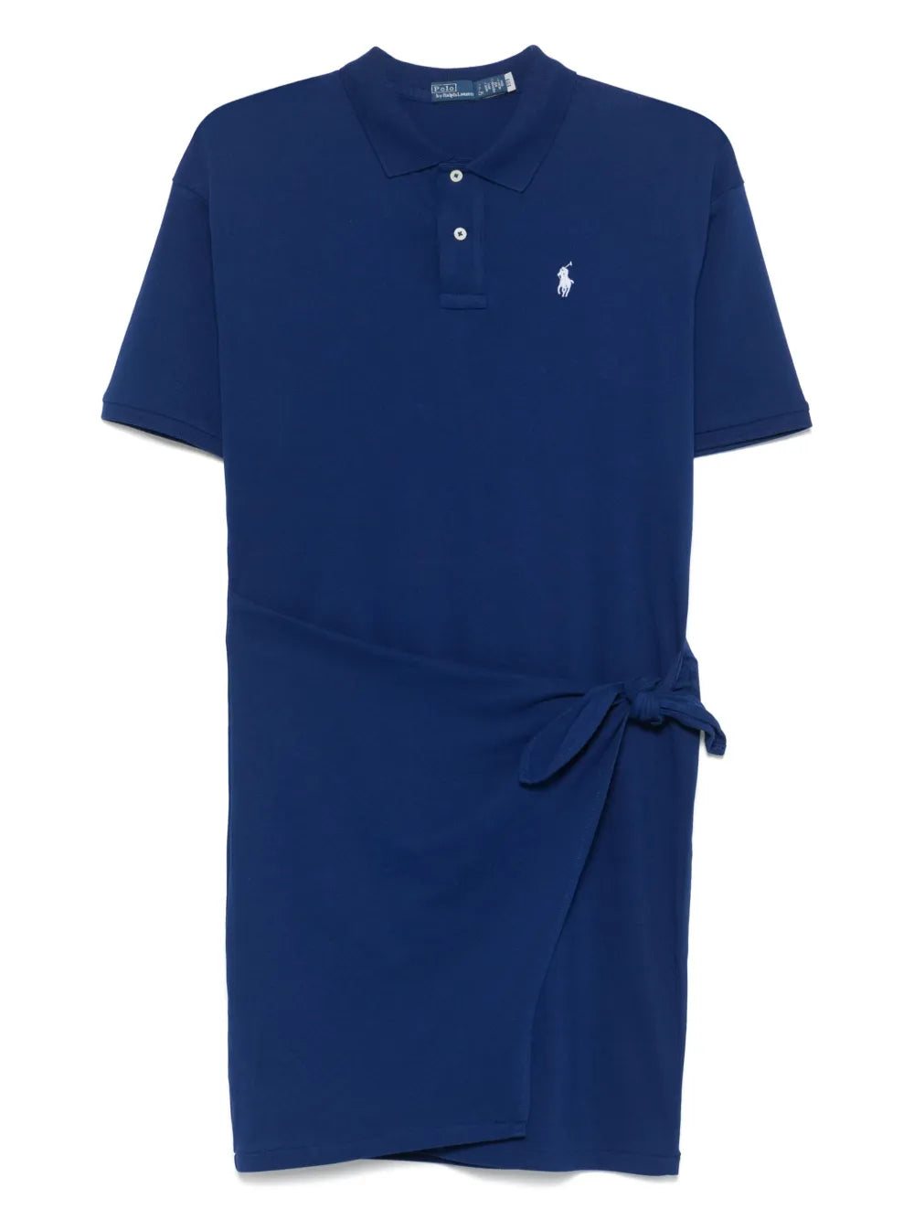 Draped-Panel Mini Dress