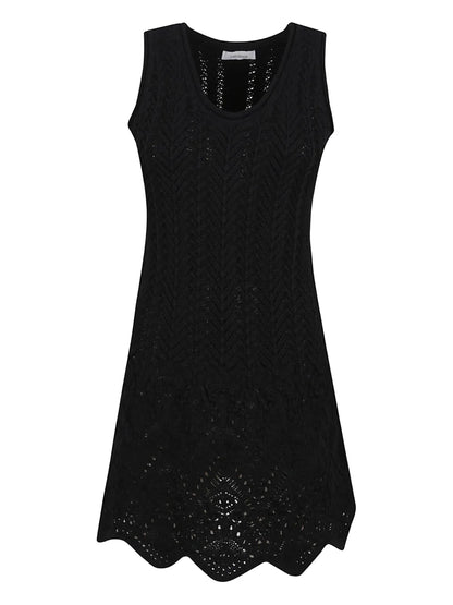Crochet-Knit Minidress