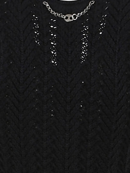 Crochet-Knit Minidress