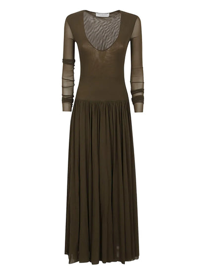 Long-Sleeve Maxi Dress