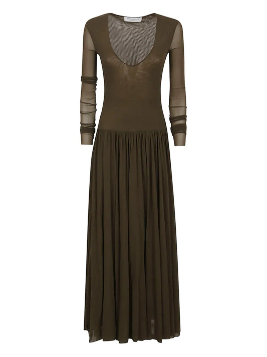 Long-Sleeve Maxi Dress