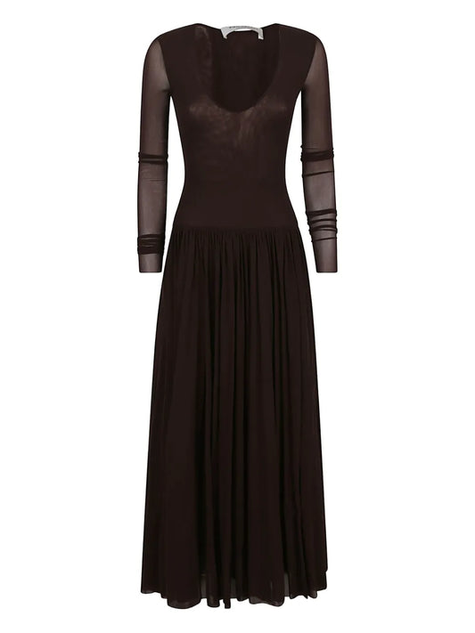 Long-Sleeve Maxi Dress