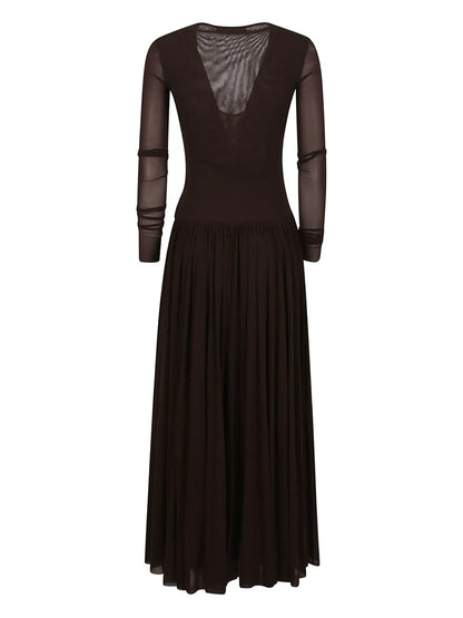 Long-Sleeve Maxi Dress