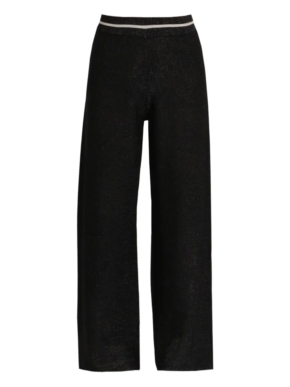 Glitter-Jersey Wide-Leg Trousers