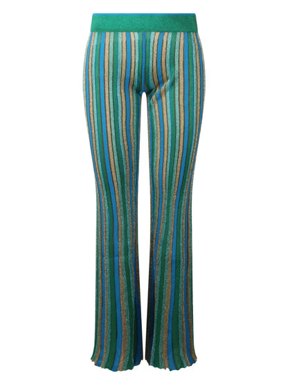 Striped Flared Trousers