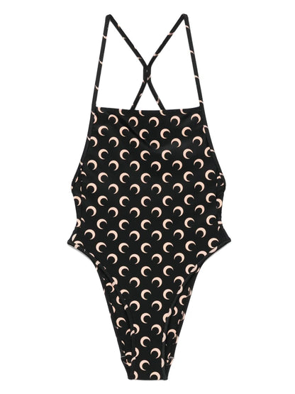 Moon-Printed Swimsuit