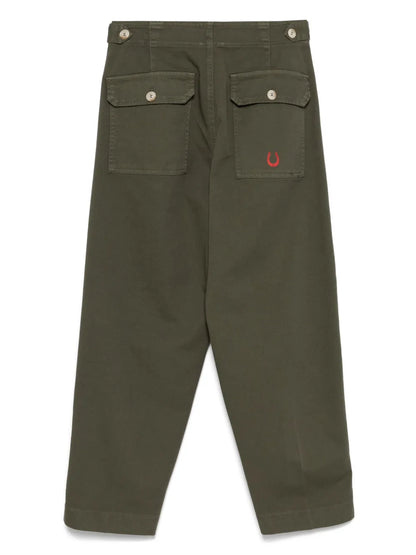 Logo-Print Tapered Trousers