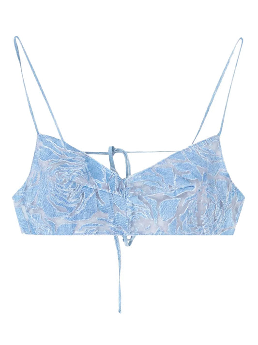 Devoré Denim Bra