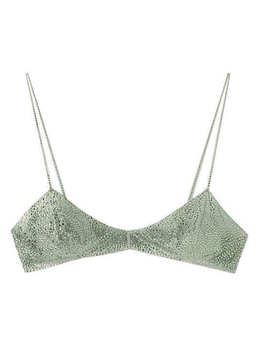 Crystal-Embellished Bra