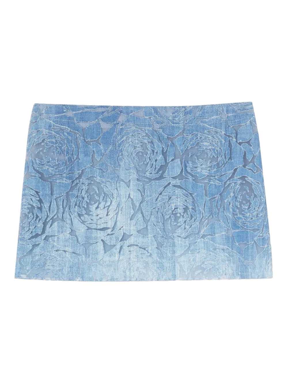 Floral-Embossed Miniskirt