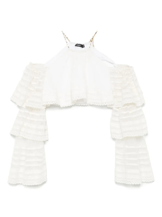 Lace-Detailed Blouse