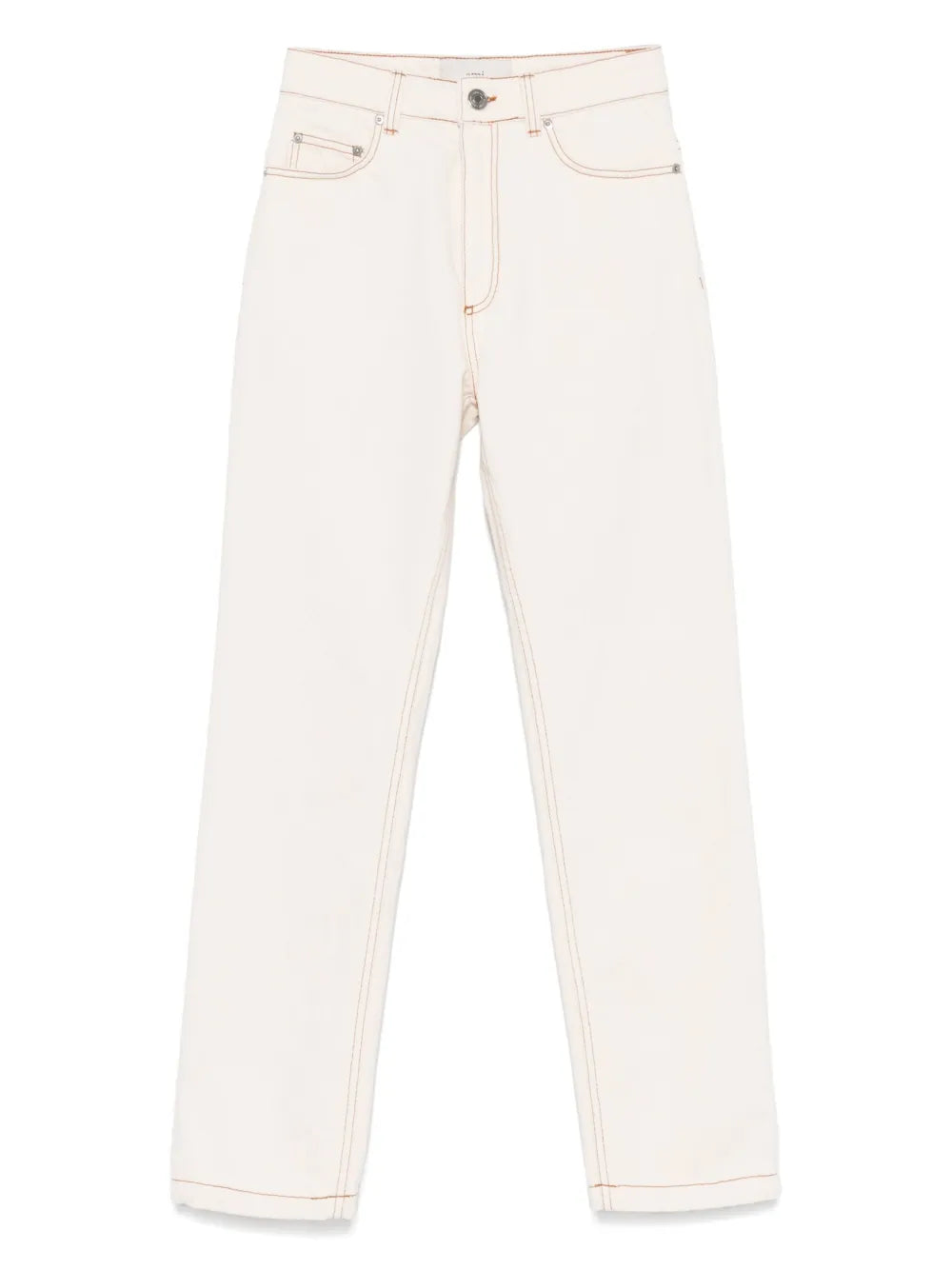 Contrasting-Stitching Jeans